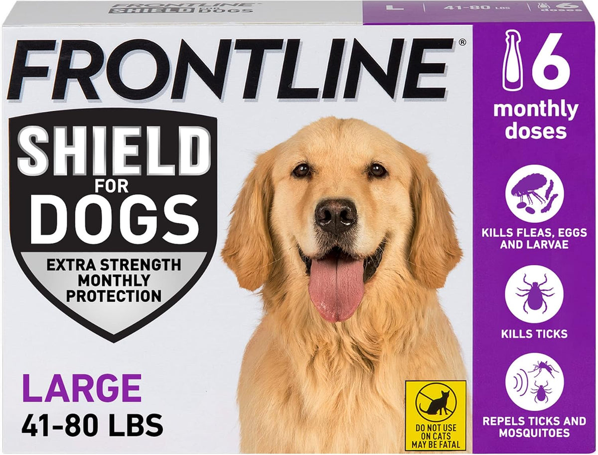 FRONTLINE Shield Flea & Tick Treatment for Large Dogs 41-80 lbs. Count of 3 - Image 10