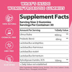 Feminine Vaginal Probiotics Gummies, Supports pH Balance & Digestive Health, Slippery Elm for Women, Suagr-Free, Veagn, Pineapple Flavor, 60 Count - Image 4