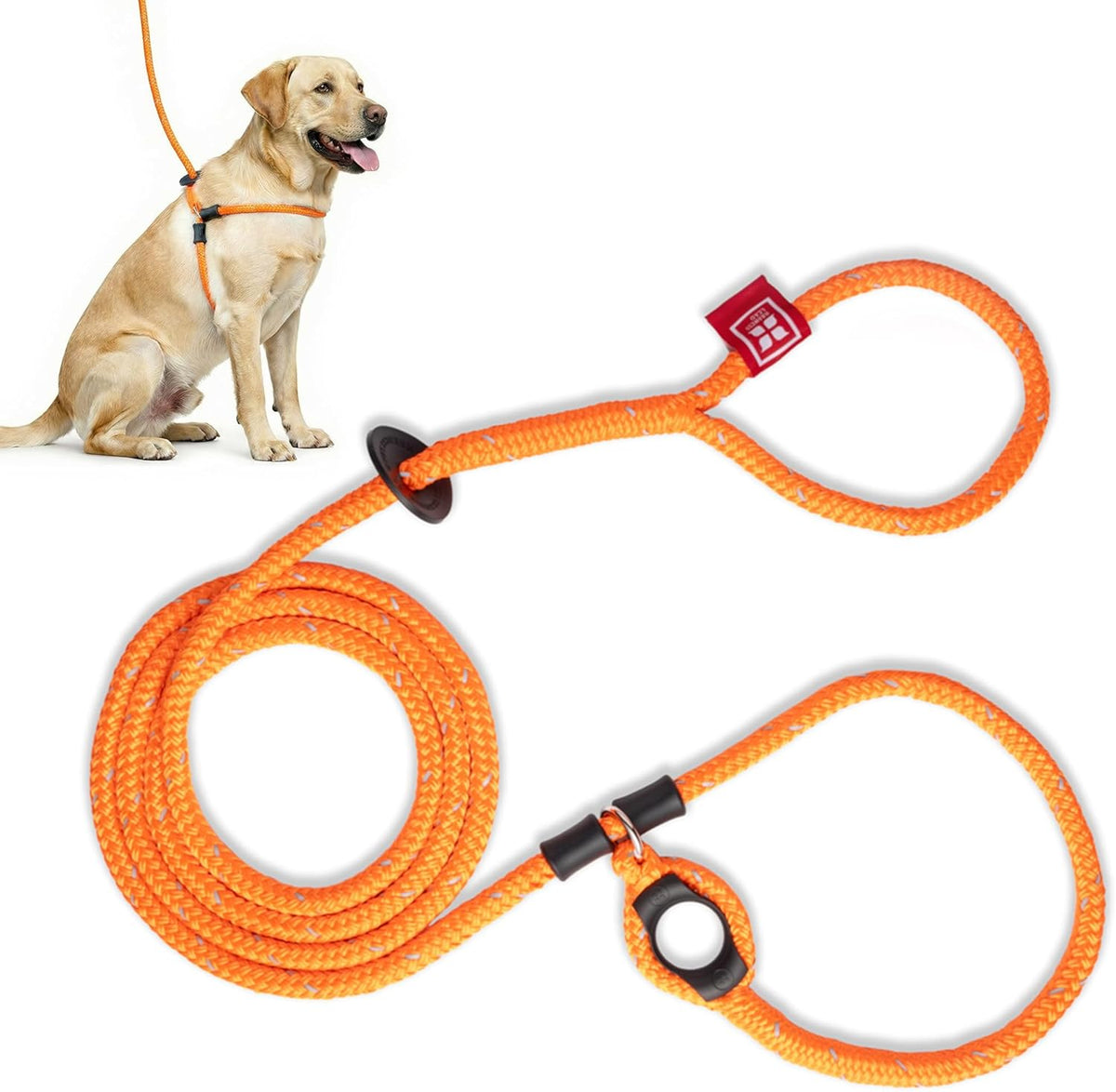 Harness Lead soft nylon material texture close up