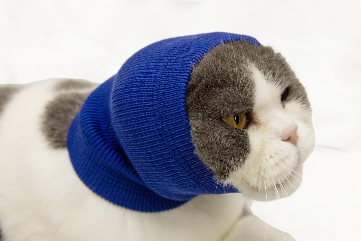 Cat Hematoma Ear Wrap, Pinpoint Mesh Anxiety Relief, Cat Bath Accessories for pet Grooming & Force Drying (Grey S) - Image 15