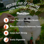 Natural beefhide twist sticks for small dog dental care
