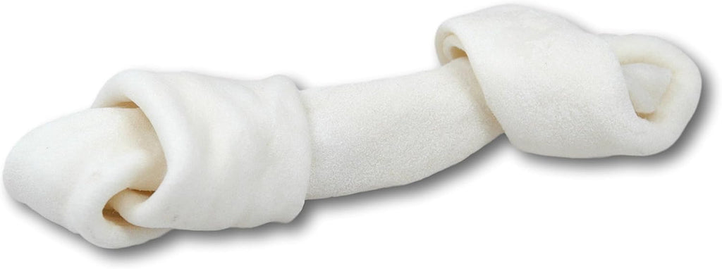 Top Dog Chews natural beef hide bone close up showing texture for aggressive chewers