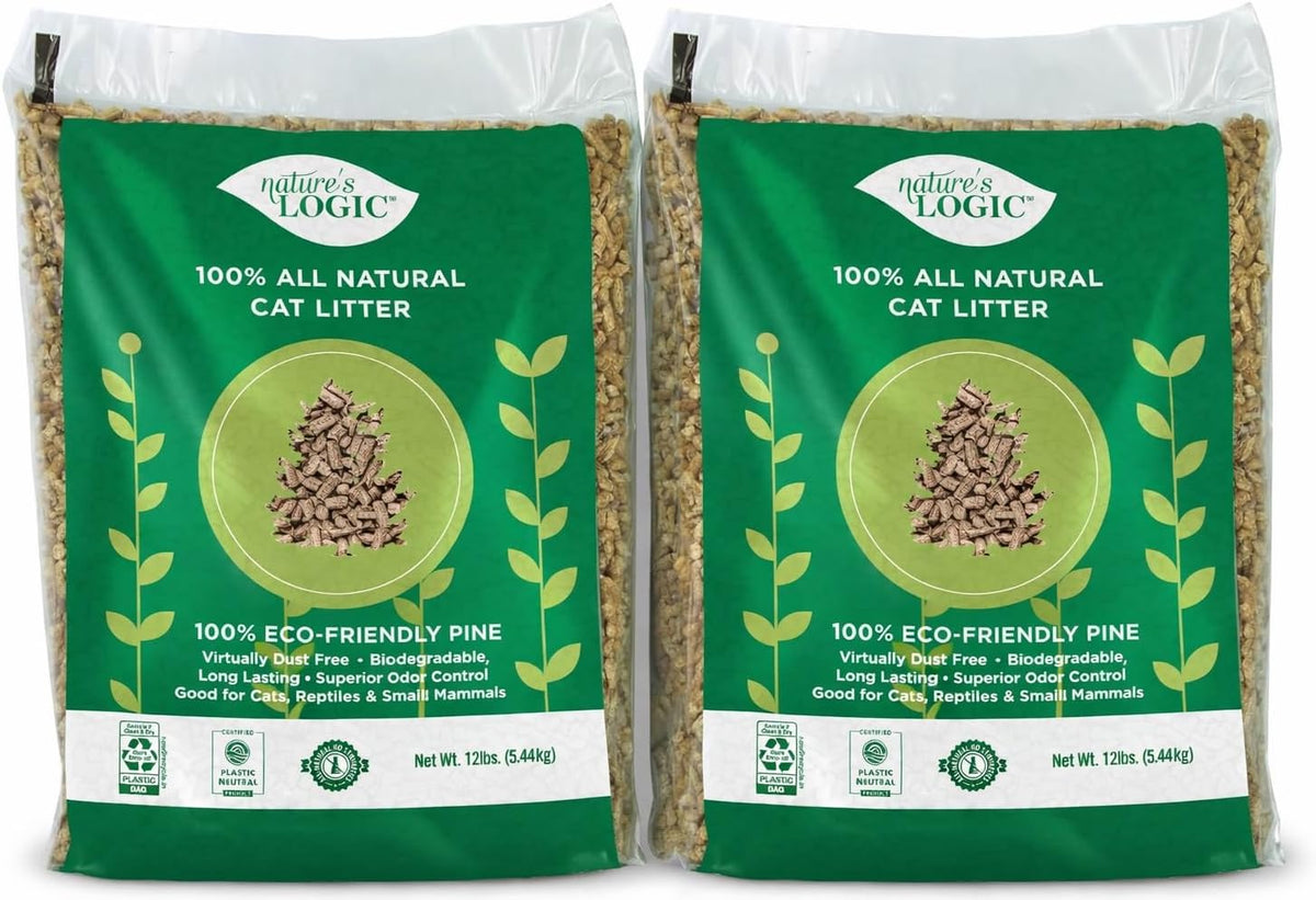 High absorbency wood pellet cat litter display