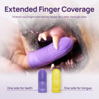 Close up of Hicc Pet dog toothbrush texture for tongue cleaning