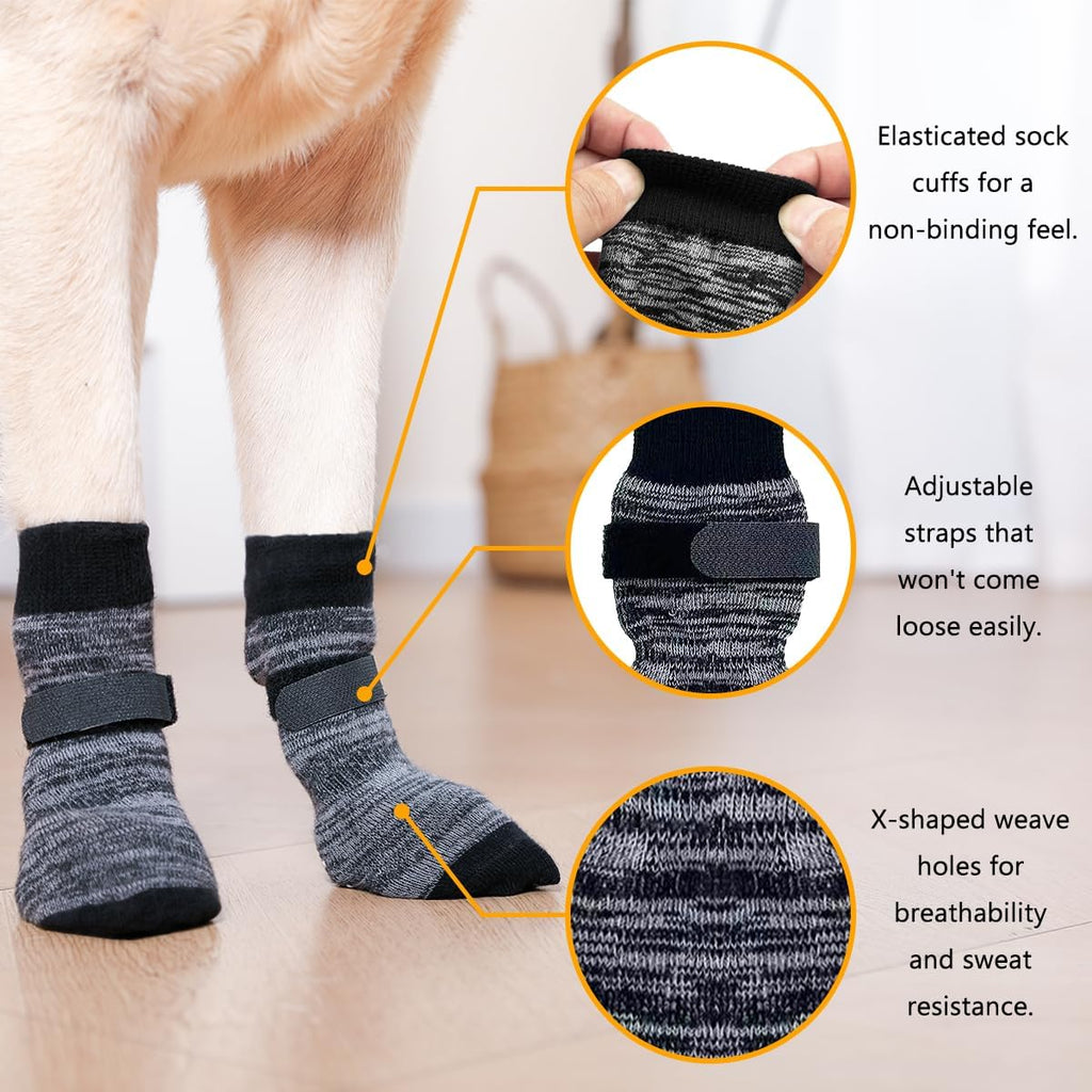 Close up of breathable fabric on Kupao dog socks