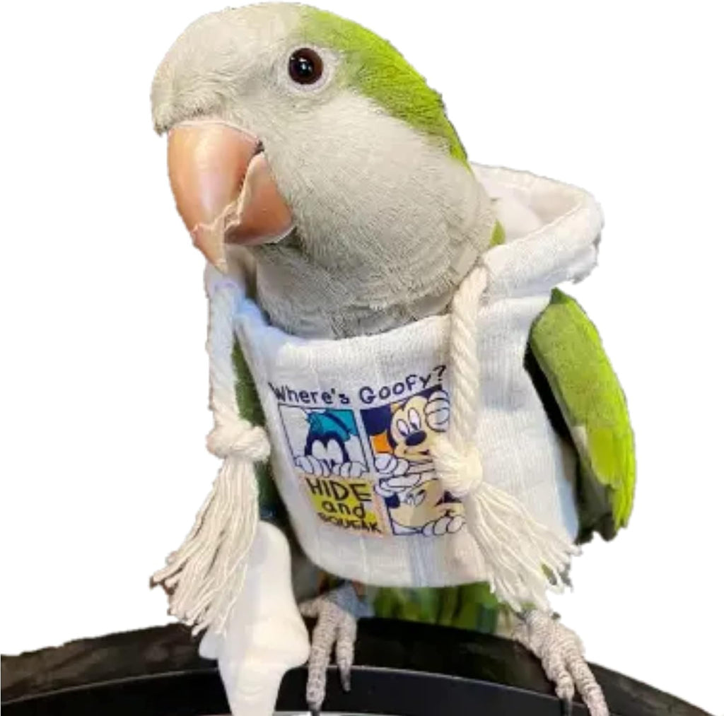 Bird Costume Diaper Flight Suit Bee Shape Clothes Cosplay Photo Prop for Parrots Lovebird Budgie Parakeet Cockatiel Sun Conure, Small Animals Apparel (Bee Without Diaper, Medium), Green (BPF1) - Image 15