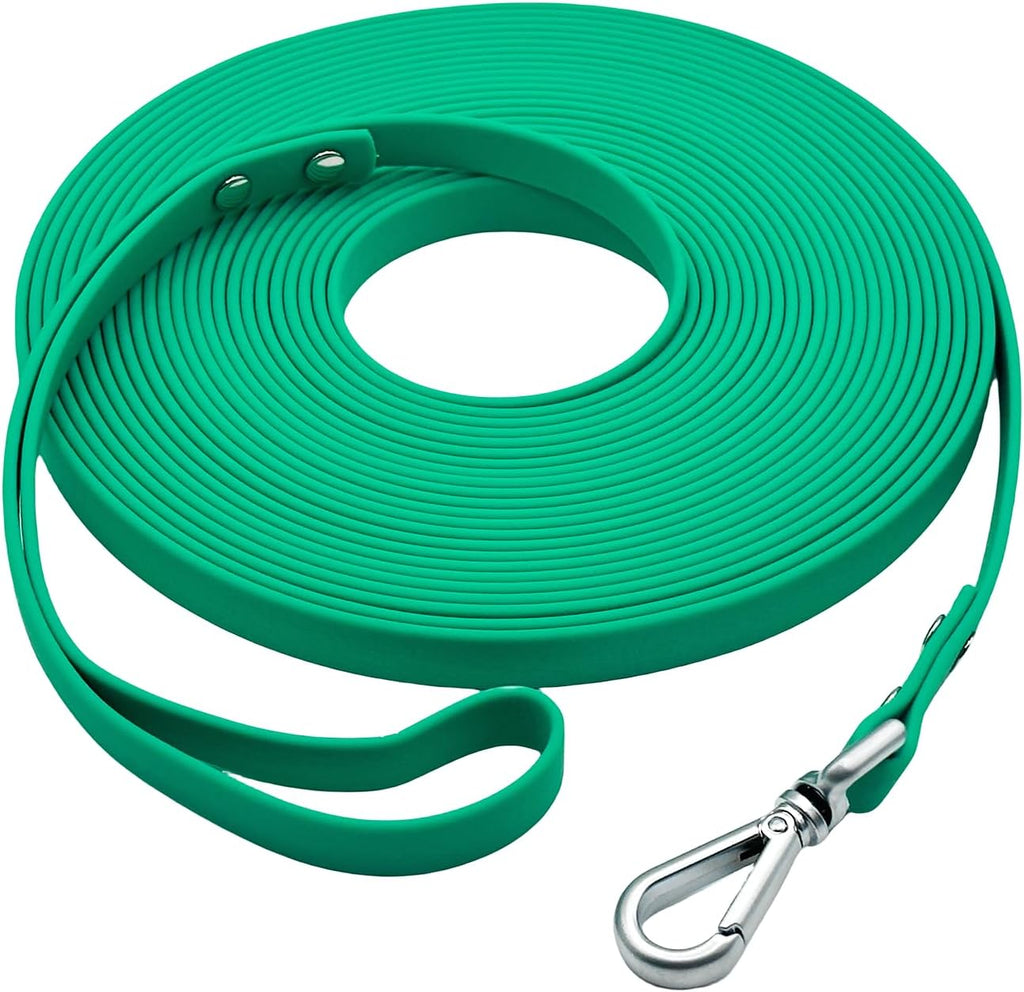 Dog Training Long Leash Waterproof Long Line Heavy Duty Outdoor Recall Lead 10ft 15ft 20ft 30ft 50ft for Small Medium Large Dog (Mint Green, 10FT) - Image 9