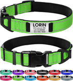 Joytale Personalized Dog Collars with Engraved Name Plate, Silent No Jingle Custom Nylon Collar with Fixed ID Tag, Reflective Soft Neoprene Padded Breathable for Medium Dogs, Hotpink - Image 11