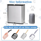 Kathson cat litter scoop caddy with lid open