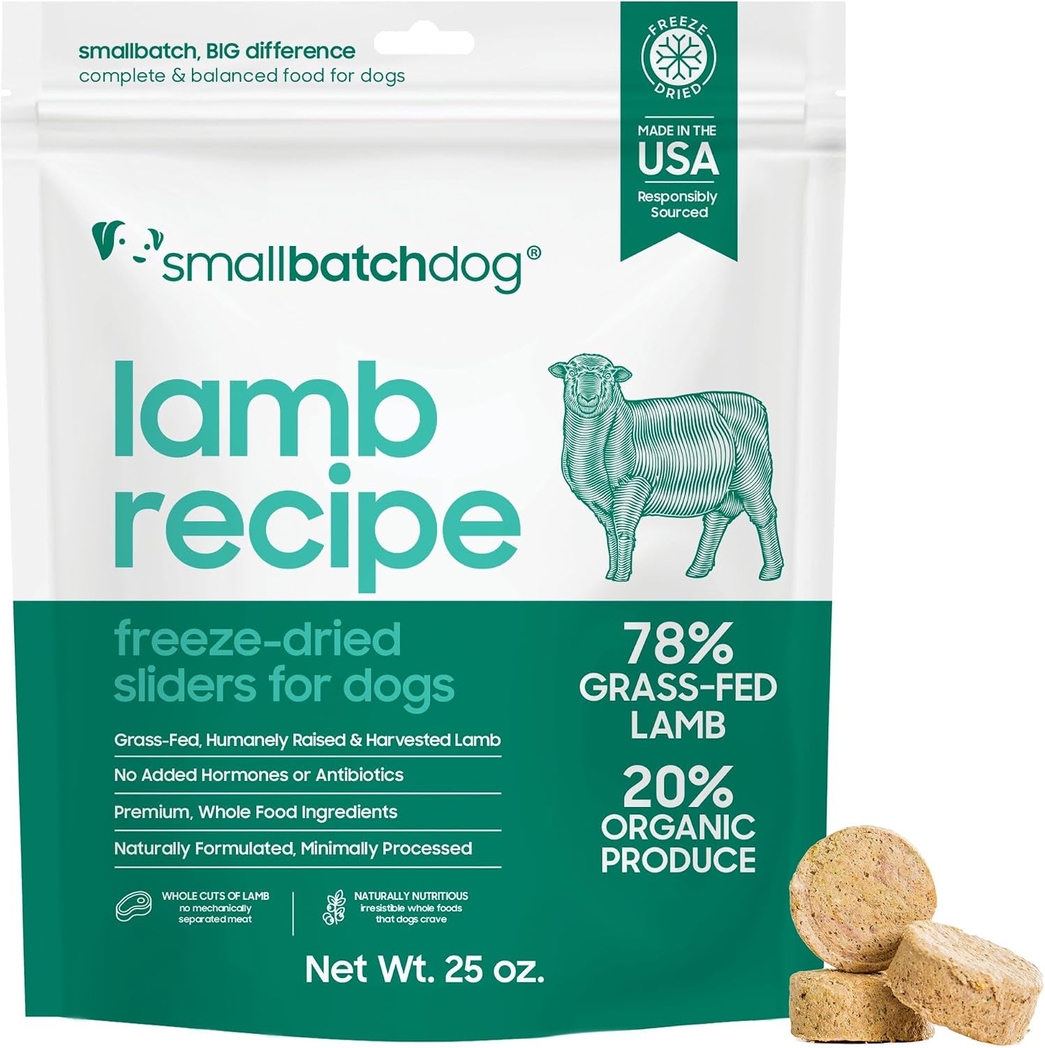 Smallbatch Pets Freeze Dried Raw Dog Food, Beef Recipe, 25 oz, Organic High Protein Dog Food, Grain Free, Made in the USA, Humanely Raised Grass-Fed Beef, Single Protein, Picky Eaters, Hydrate & Serve - Image 12