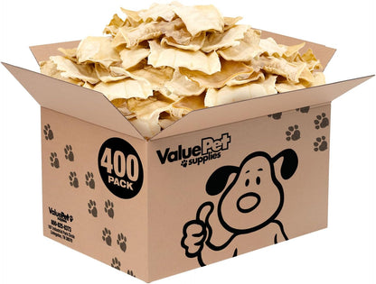 ValueBull USA Rawhide Chips, Natural Beef Flavor, 100 Count Bulk Pack - Natural & Safe, USA Beef Hide, Long Lasting, Chemical Free, No Artificial Flavors - Image 10