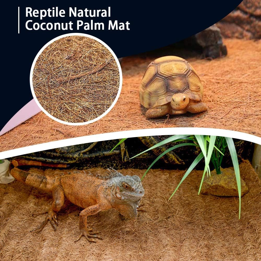 Hamiledyi lizard cage mat laid flat for terrarium setup.