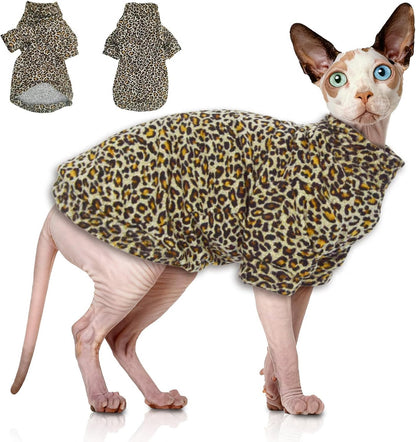 Side profile of small dog wearing JL WarmPaws pet pullover