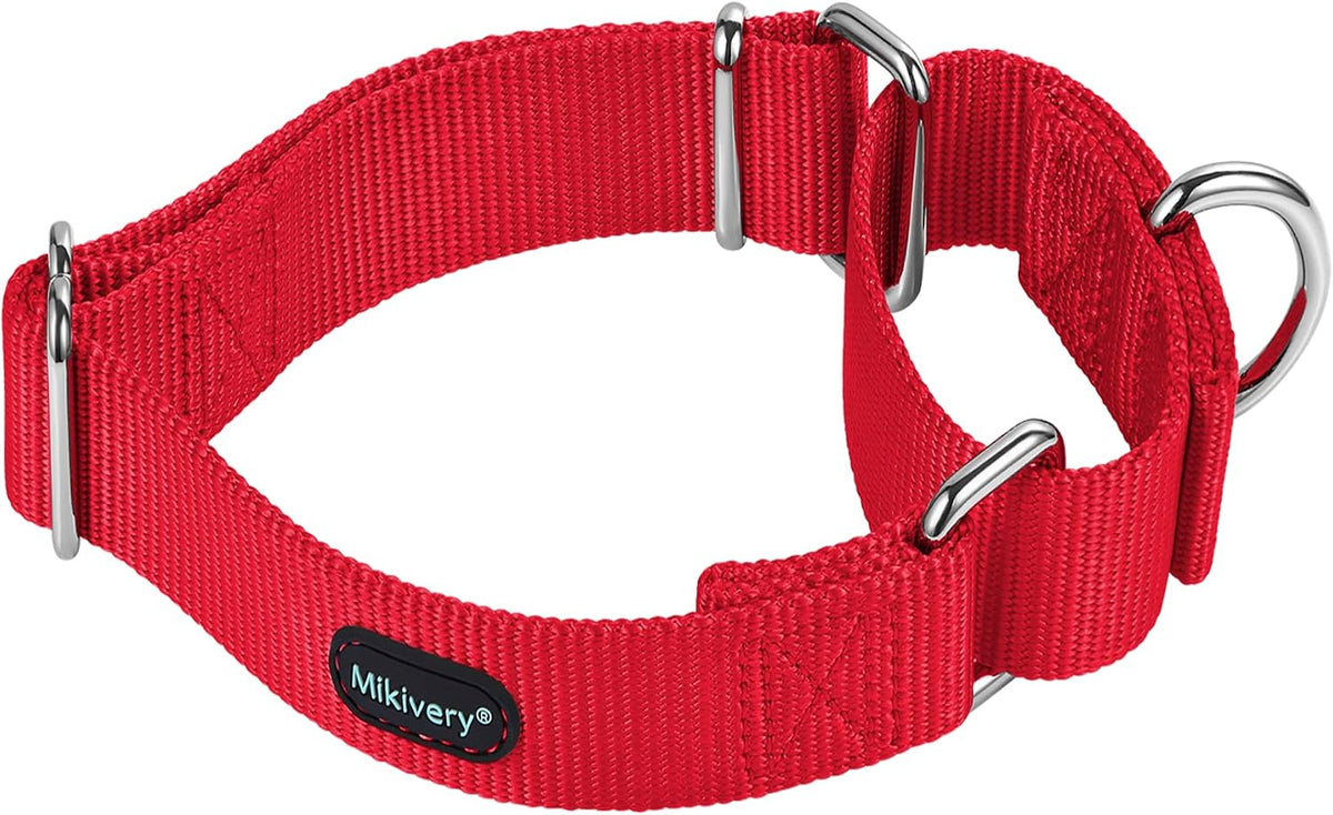 Mikivery Martingale Dog Collar Nylon Adjustable and Safety Training Colourful Comfortable Metal Buckle Pet Collars for Small Medium and Large Dogs(Haze,M) - Image 14