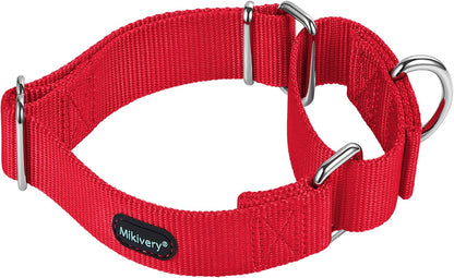 Mikivery Martingale Dog Collar Nylon Adjustable and Safety Training Colourful Comfortable Metal Buckle Pet Collars for Small Medium and Large Dogs(Haze,M) - Image 14