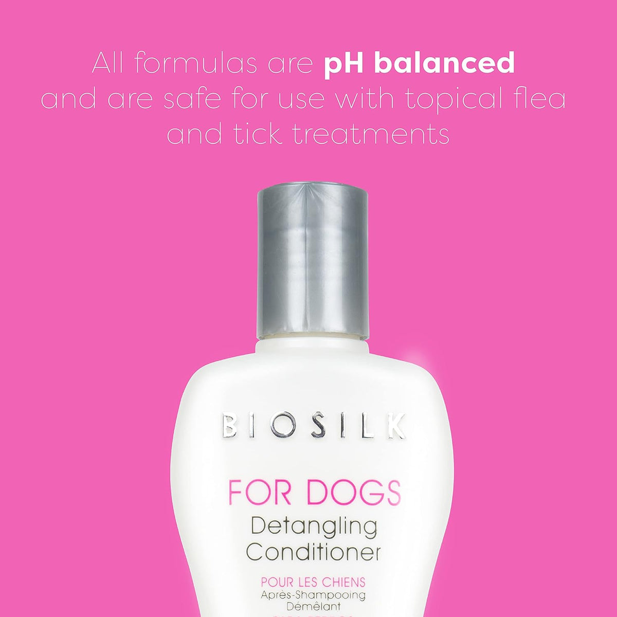 BioSilk pet grooming coat conditioner for smoothing knots and mats