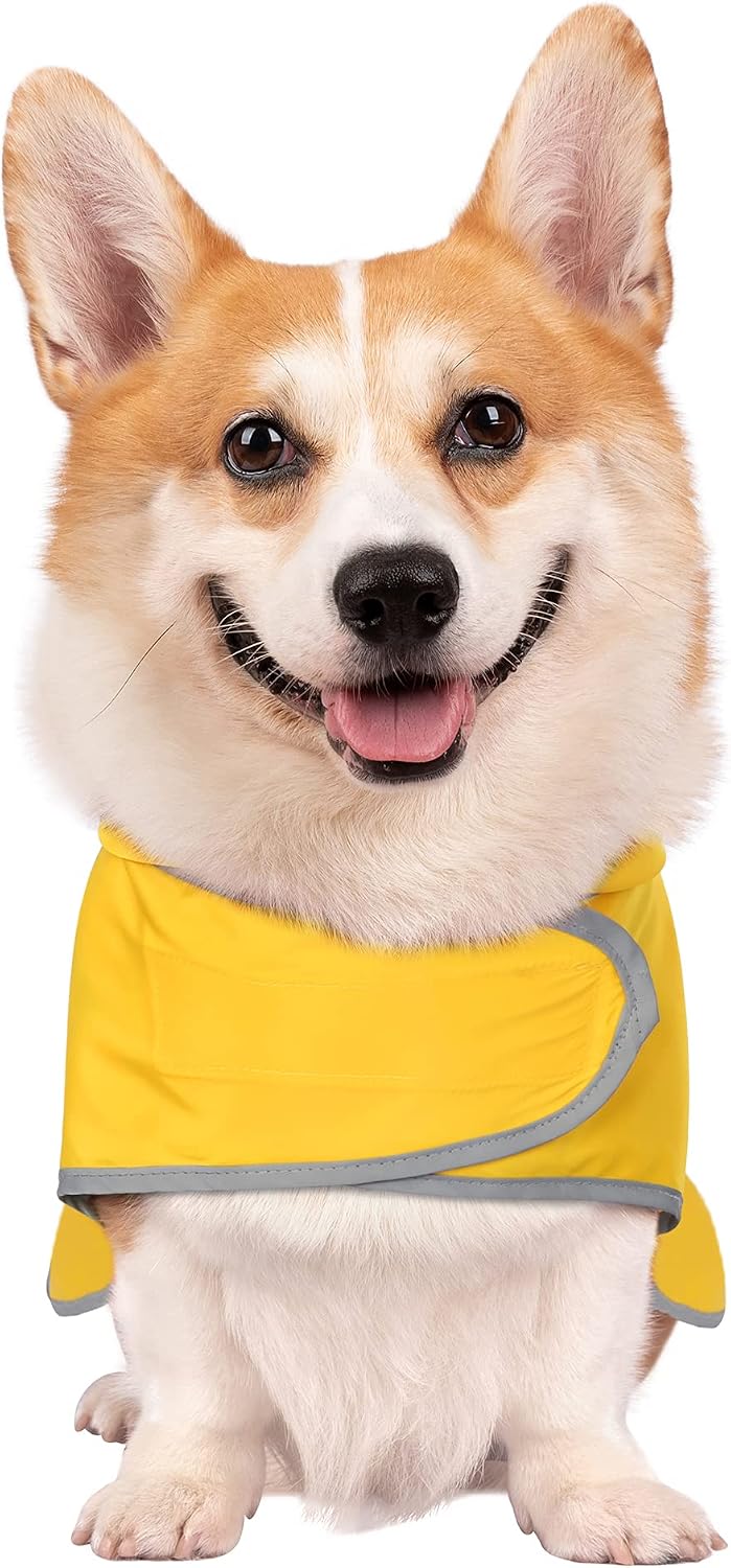 Dog Raincoat for Small Dogs Puppies Waterproof Jacket Hooded Rain Coats with Reflective Strips Leash Hole & Poncho Adjustable Fit (Duck,XS) - Image 11