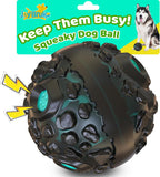 Dog Ball for Aggressive Chewers - Interactive Dog Toy Giggle Balls Fun Squeaky Sound to Keep Them Busy, Durable for Small Medium Large Breeds, Rubber Chew Toys, As Seen on TV, Black & Yellow - Image 10
