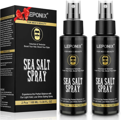 Leponix Sea Salt Spray for men front view packaging