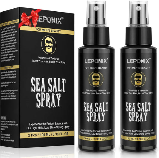 Leponix Sea Salt Spray for men front view packaging