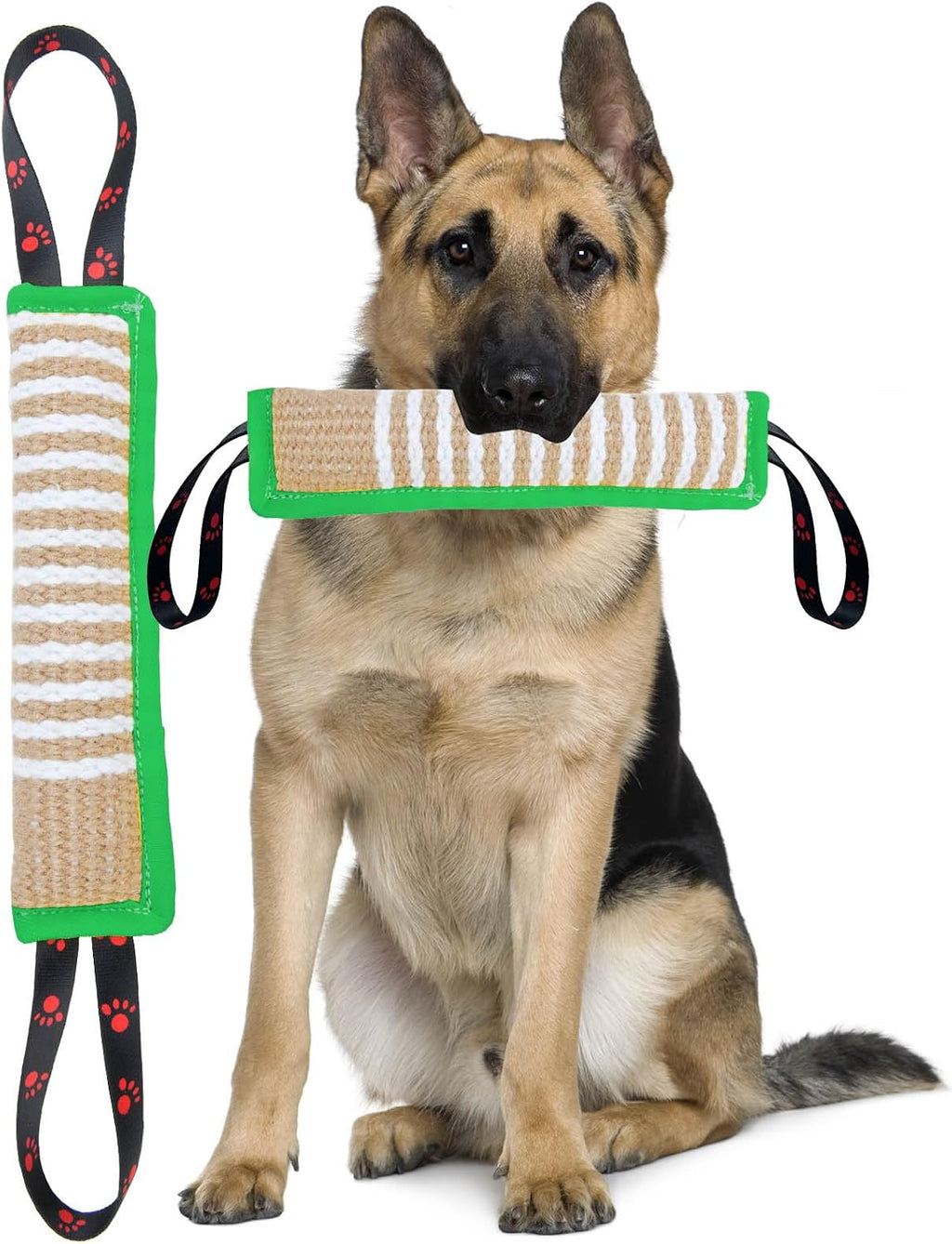 Clysoru Dog Tug Toy Tough Jute Bite Pillow Lasting Training Equipment Puppy to Large Dogs Interactive for Large and Small - Image 14