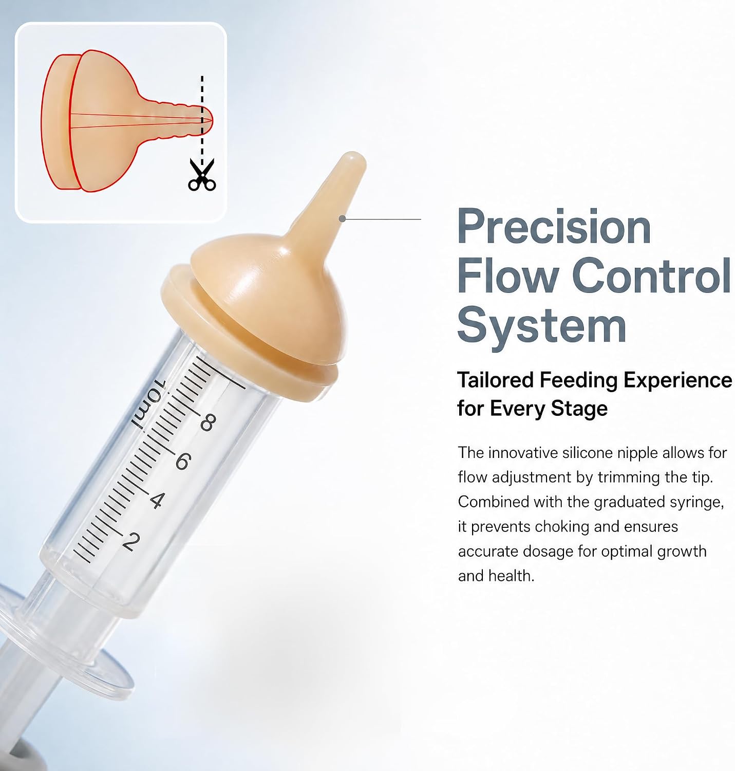 Complete packaging of Vwvk bite resistant pet formula dispensing set for orphaned animals