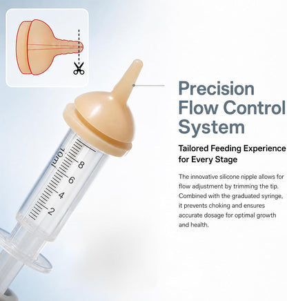 Complete packaging of Vwvk bite resistant pet formula dispensing set for orphaned animals