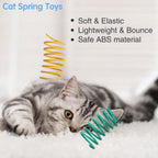 Assorted vibrant 12 pack plastic cat hunting toys displaying high elasticity and flexible design.