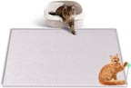 Cat Litter Mat, Extra Large 51" x 25.6" Silicone Mat Litter Trapping Mat for Scatter Control, Soft on Kitty Paws, Easy to Clean (Dark Grey) - Image 15