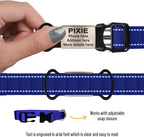 Noiseless slide on cat identity tag in small size for narrow collars