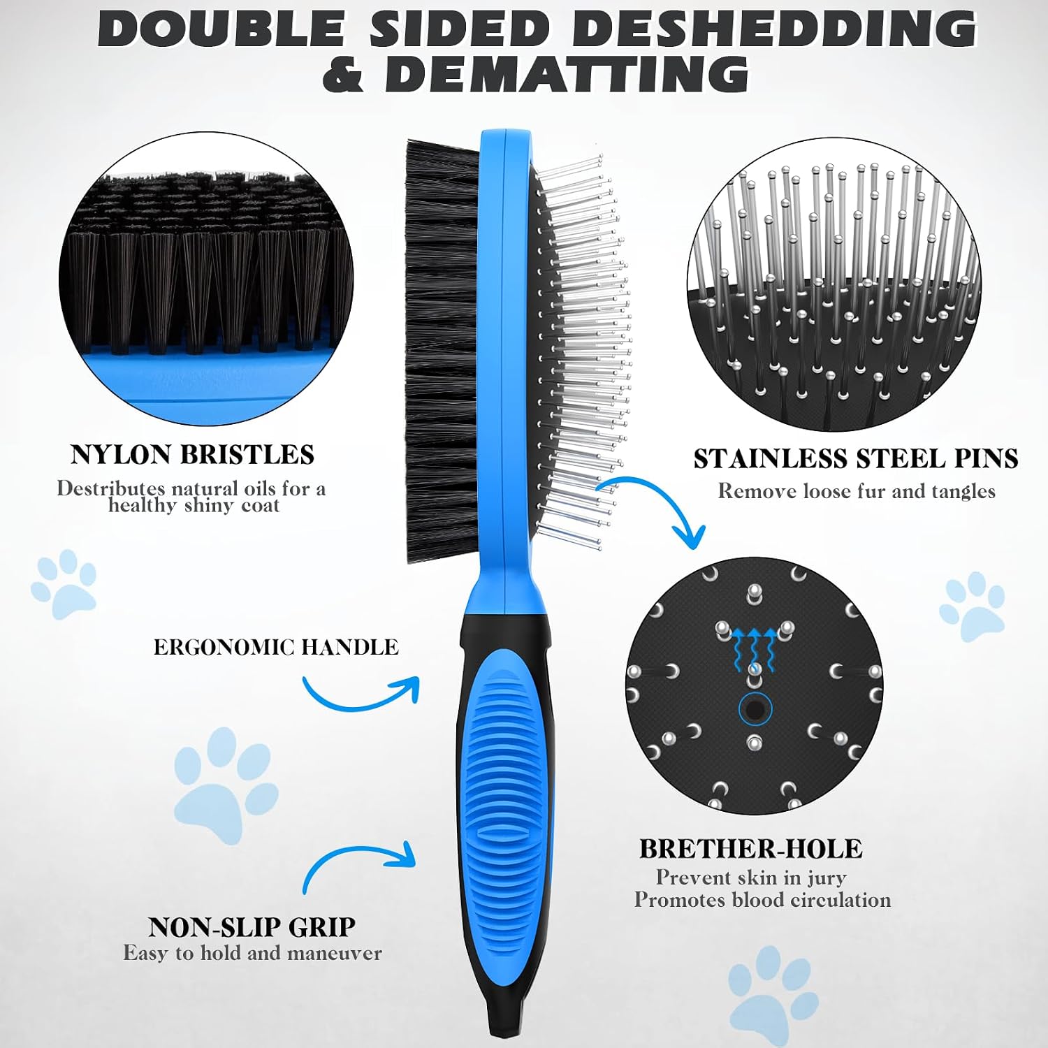 UGNEL pet grooming set for long and short haired pets