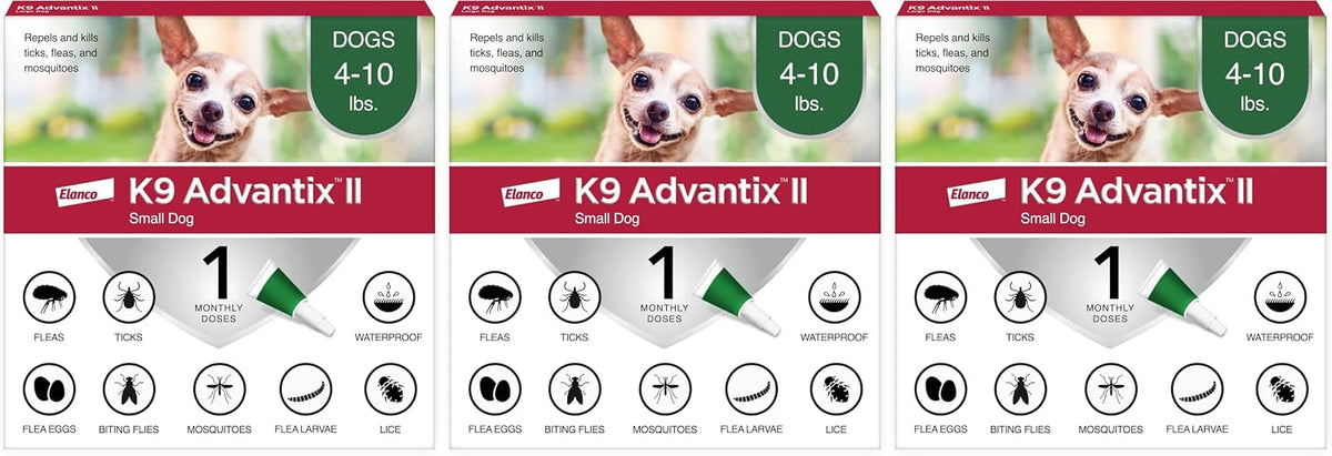 K9 Advantix II Small Dog Vet-Recommended Flea, Tick & Mosquito Treatment & Prevention | Dogs 4-10 lbs. | 1-Mo Supply - Image 11