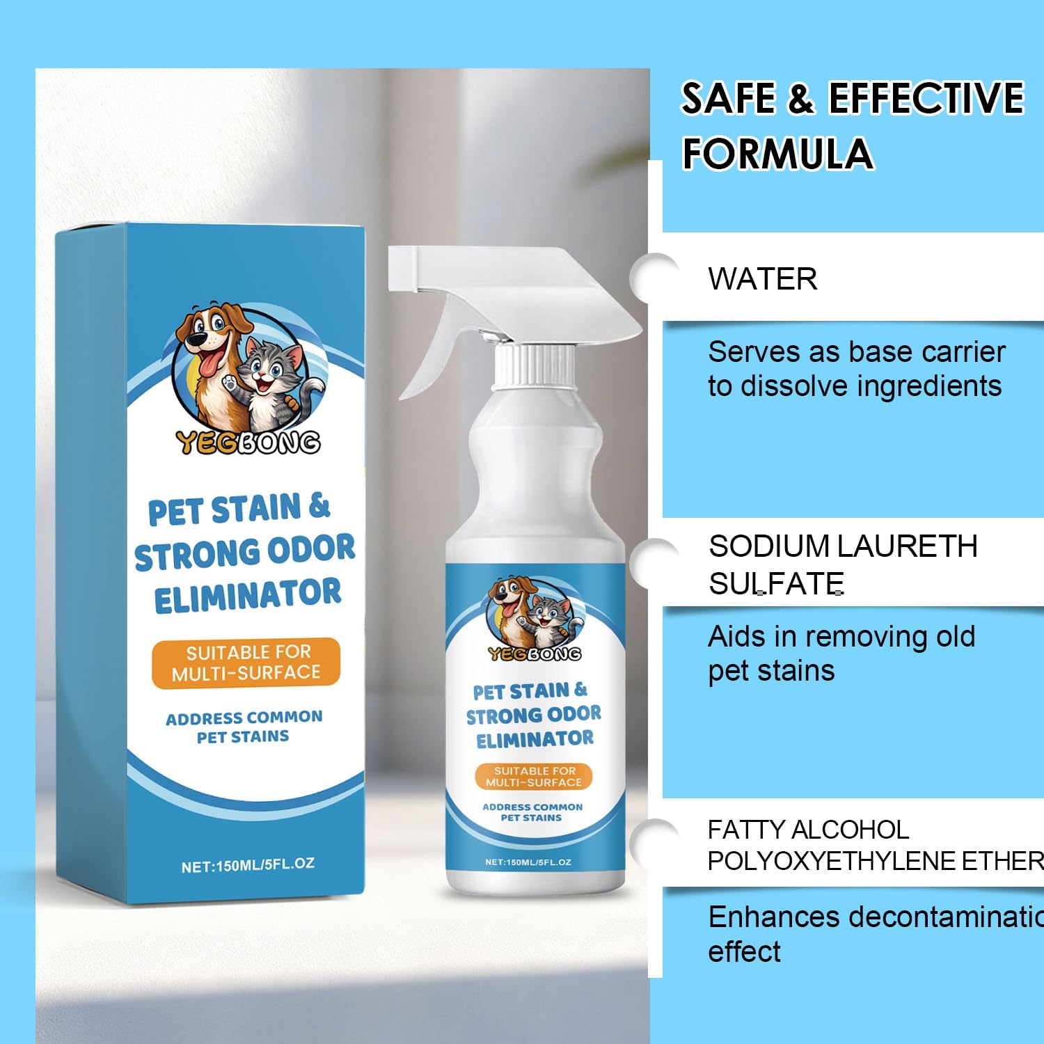 Resolve pet urine destroyer cleaner showing original USA imported packaging graphics.