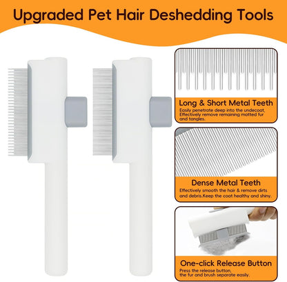 Stainless steel flea comb for pet hygiene