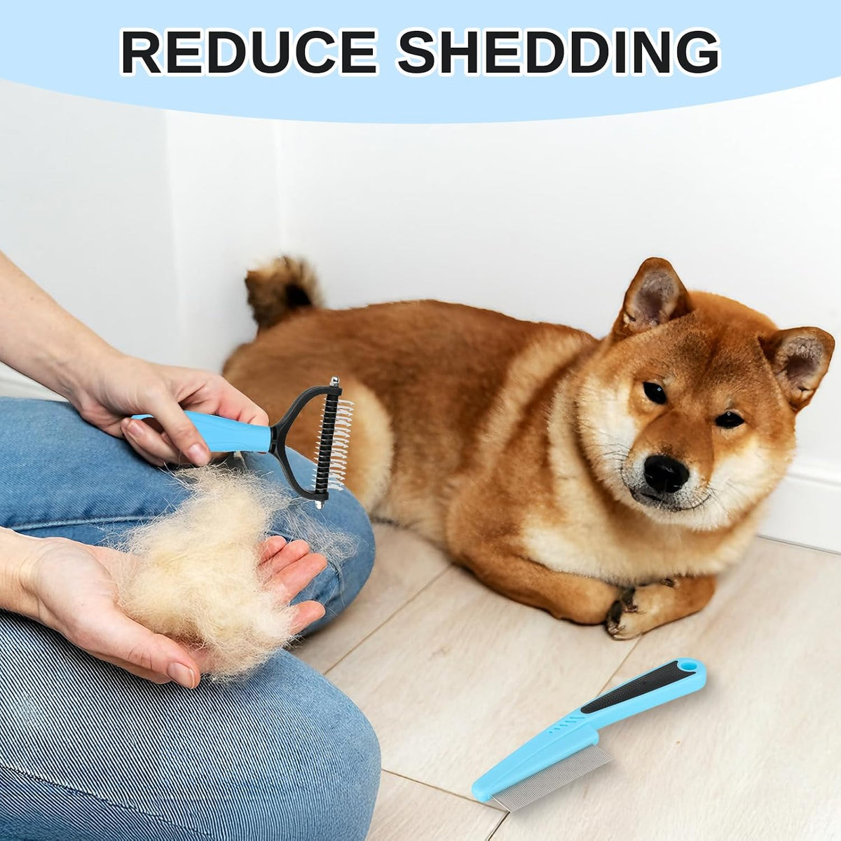 Lshun pet grooming set for removing mats and tangles