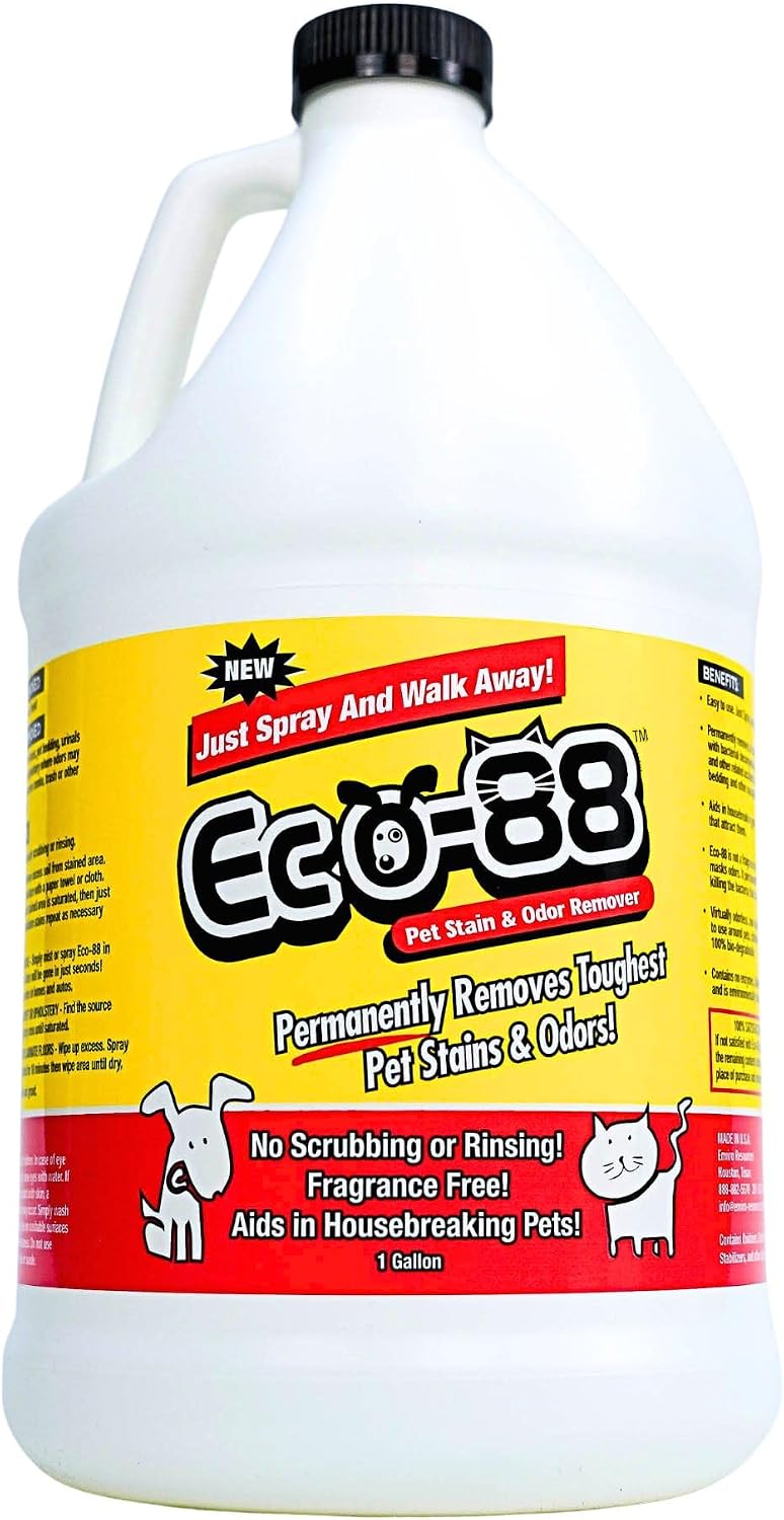 Eco-88 thirty-two fluid ounce bottle label details and instructions