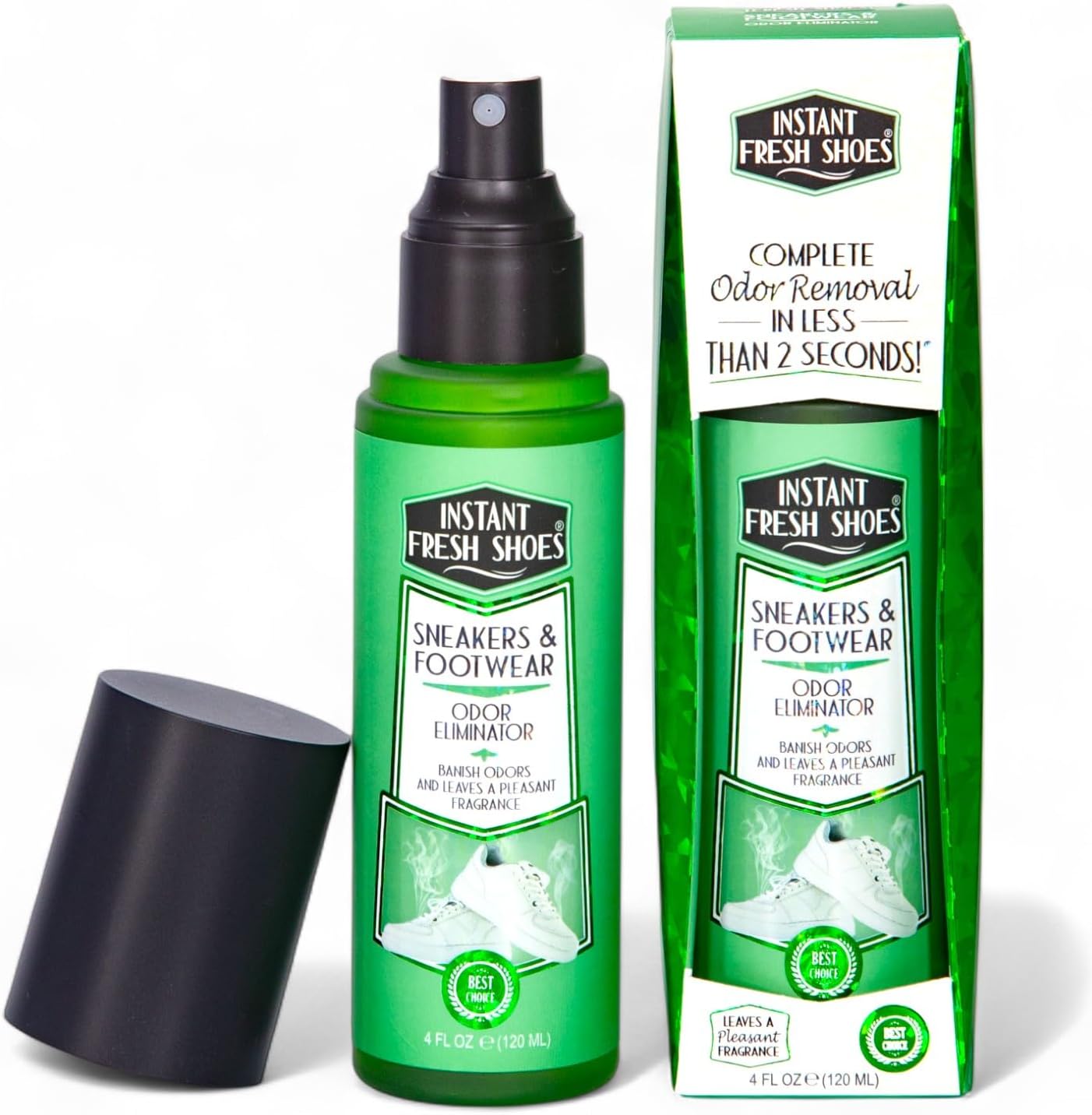 Instant Fresh Air Advance Shoe Deodorizer front view 4 ounce bottle