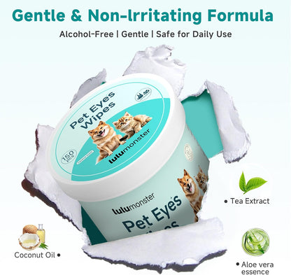 Foodie Puppies eye wipes with Vitamin B5 and C for whitening