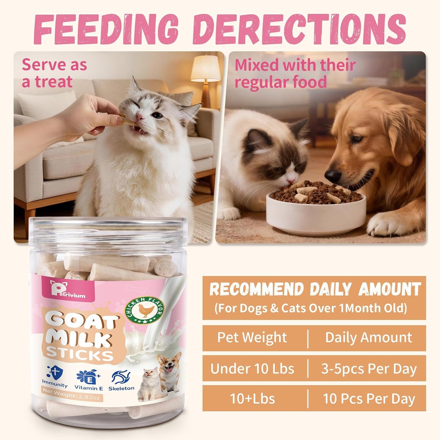 Petrivium immune support treats for dogs and cats