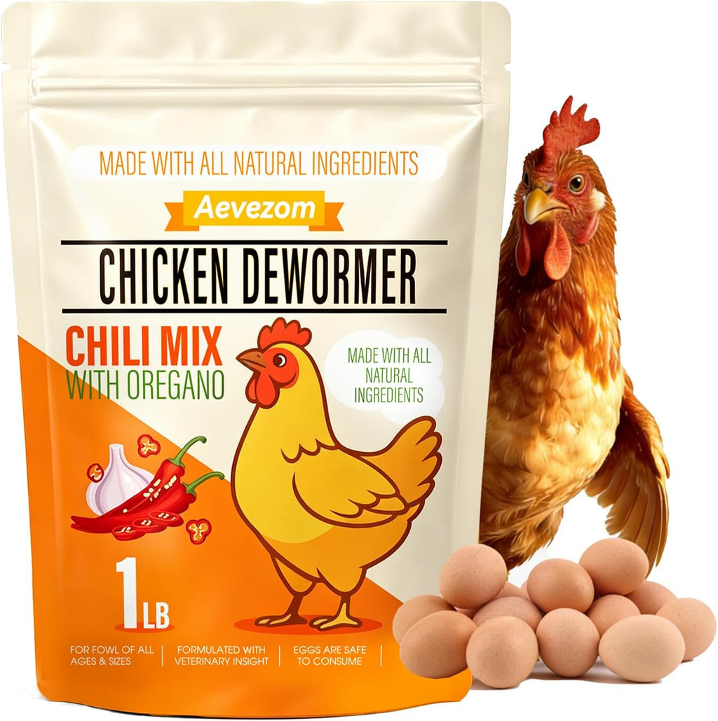 Aevezom Naturals Armor Chicken Dewormer Powder front view pouch