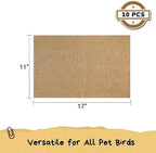 Authentic USA-sourced Tierecare gravel paper stack of 10 sheets