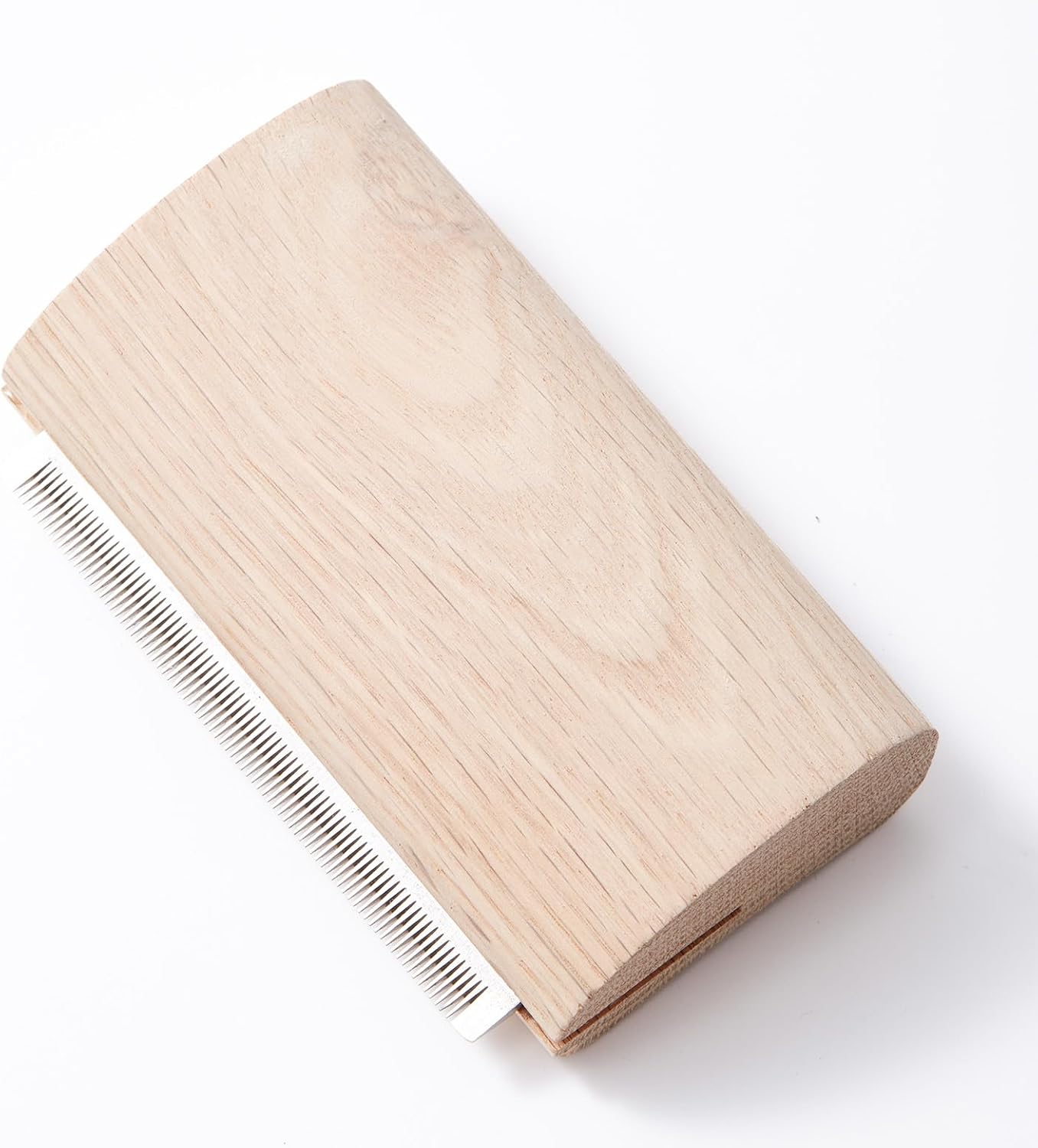 French Bulldog Brush for Shedding - Palm-Grip Wooden Deshedding Comb for Short Hair Dogs, Fine Stainless-Steel Teeth, Curved Body for Face/Neck/Chest, Easy-Rinse Grooming, Bath & Dry Use - Image 9