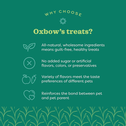 Oxbow premium guinea pig and rabbit treats made in USA