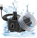 DaToo 3W mini submersible USB water pump front view showing flow adjustment dial.