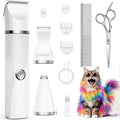 Bautrium Cat Grooming Clippers Kit white electric pet hair trimmer front view
