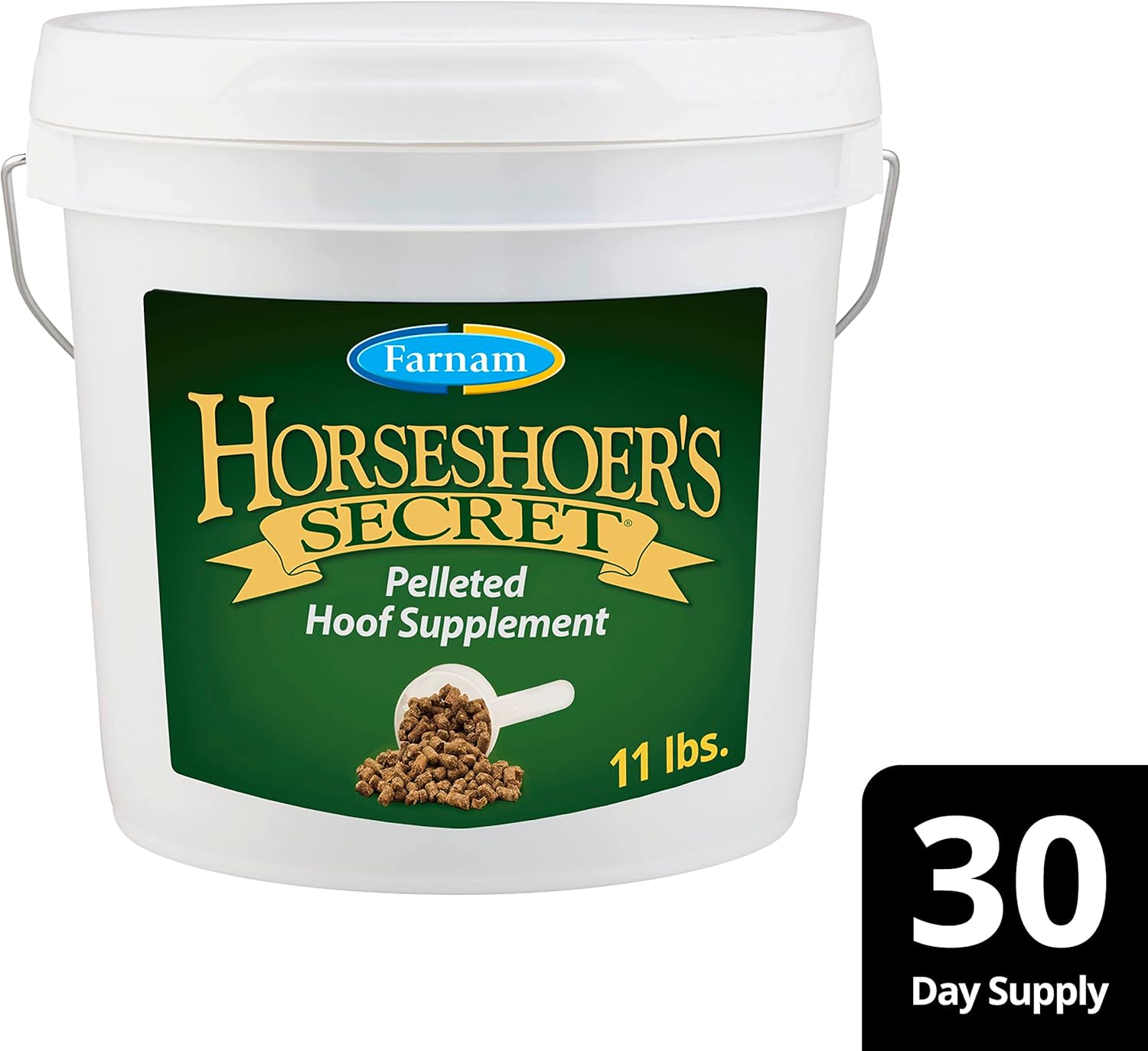 Farnam Horseshoer's Secret Pelleted Hoof & Biotin Supplements, Nutrient-Rich Formula with Amino & Fatty Acids, Omega-3 Minerals, Promotes Hoof Growth & Supports Cracked Hooves, 11 lb, 30-Day Supply - Image 10