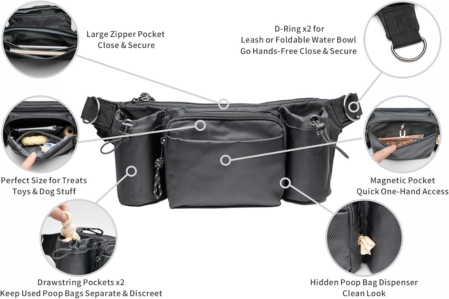 Tigerli waist pack with dual water bottle holders