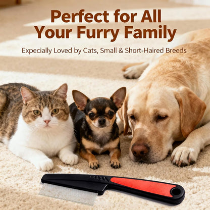 Pet Needs professional pet comb demonstrating chemical free pest control grooming for home use.