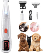 2026 New Pet Precision Trimmer, Dog Paw Trimmer with LED Light, Low Noise, IP68 Waterproof, Dual-Speed Motor, Suit for Trimming Paw, Ear, Face, Butt, Eyebrows, USB Rechageble - Image 10