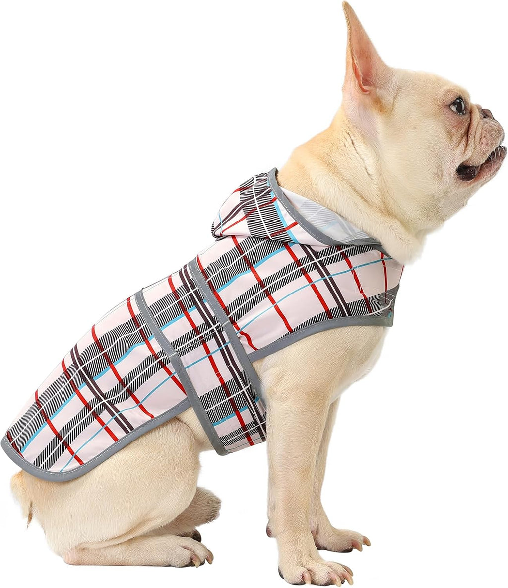 Dog Raincoat, Waterproof Dog Rain Jacket with Hood, Adjustable Rain Coat Poncho with Reflective Strips & Leash Hole for Large Medium Small Dogs Puppies, Lightweight Pet Clothes - Image 10